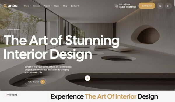 Interior Design Studio Website