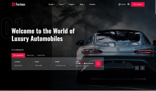 car dealer website